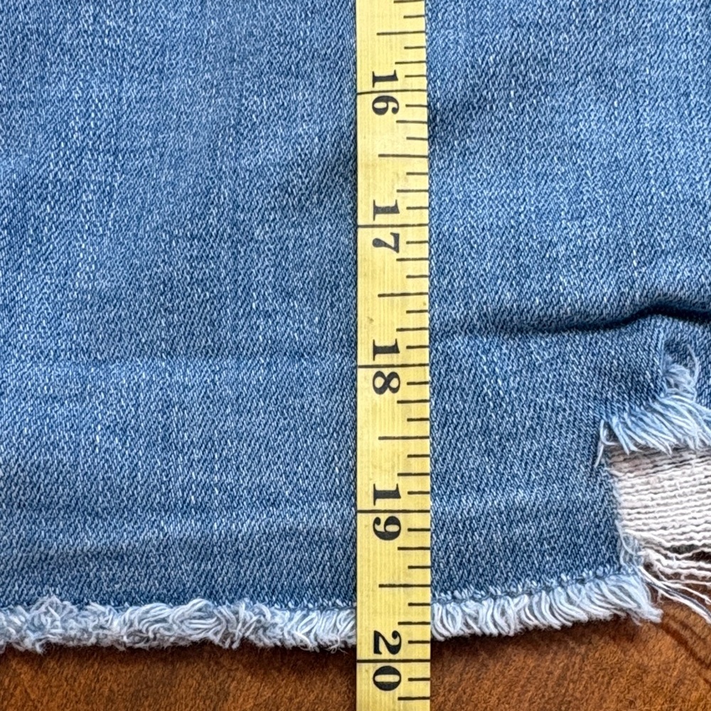 Engean Light Blue Distressed Denim Jacket, M - Picture 7 of 9